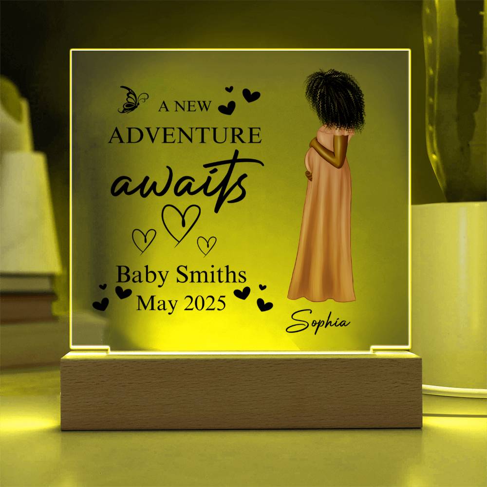 A New Mommy | Personalized Acrylic Square Plaque