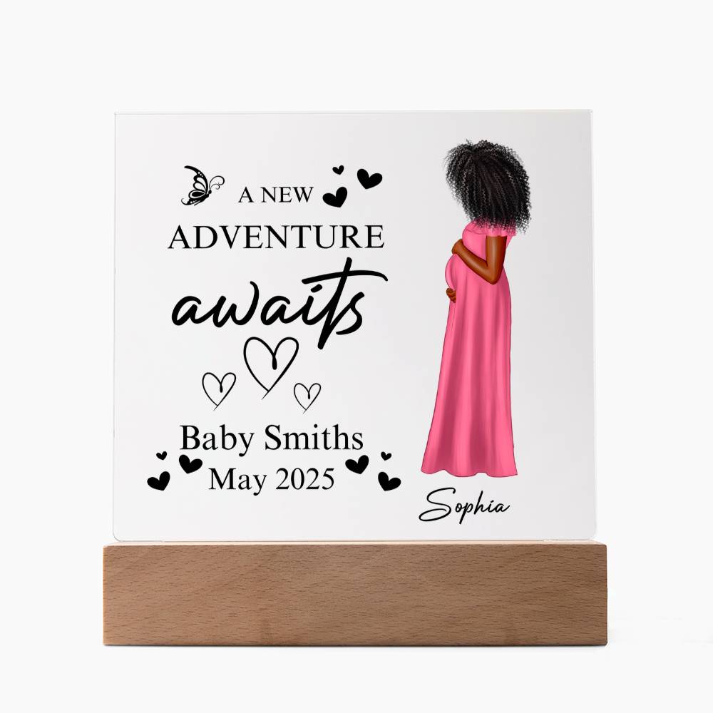 A New Mommy | Personalized Acrylic Square Plaque