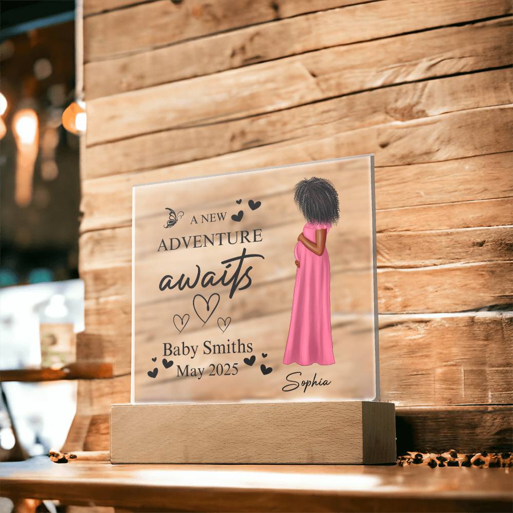 A New Mommy | Personalized Acrylic Square Plaque