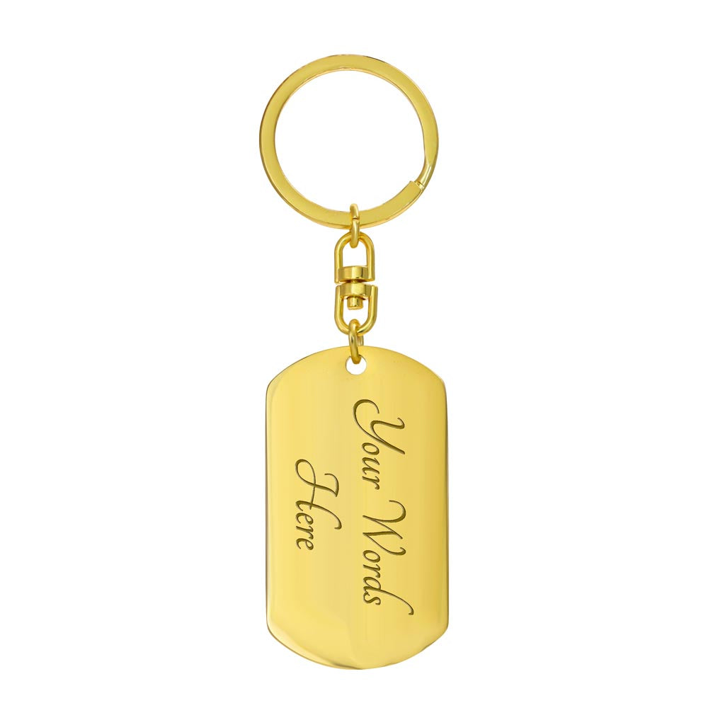 Love Being Dad | Dog Tag Swivel Keychain