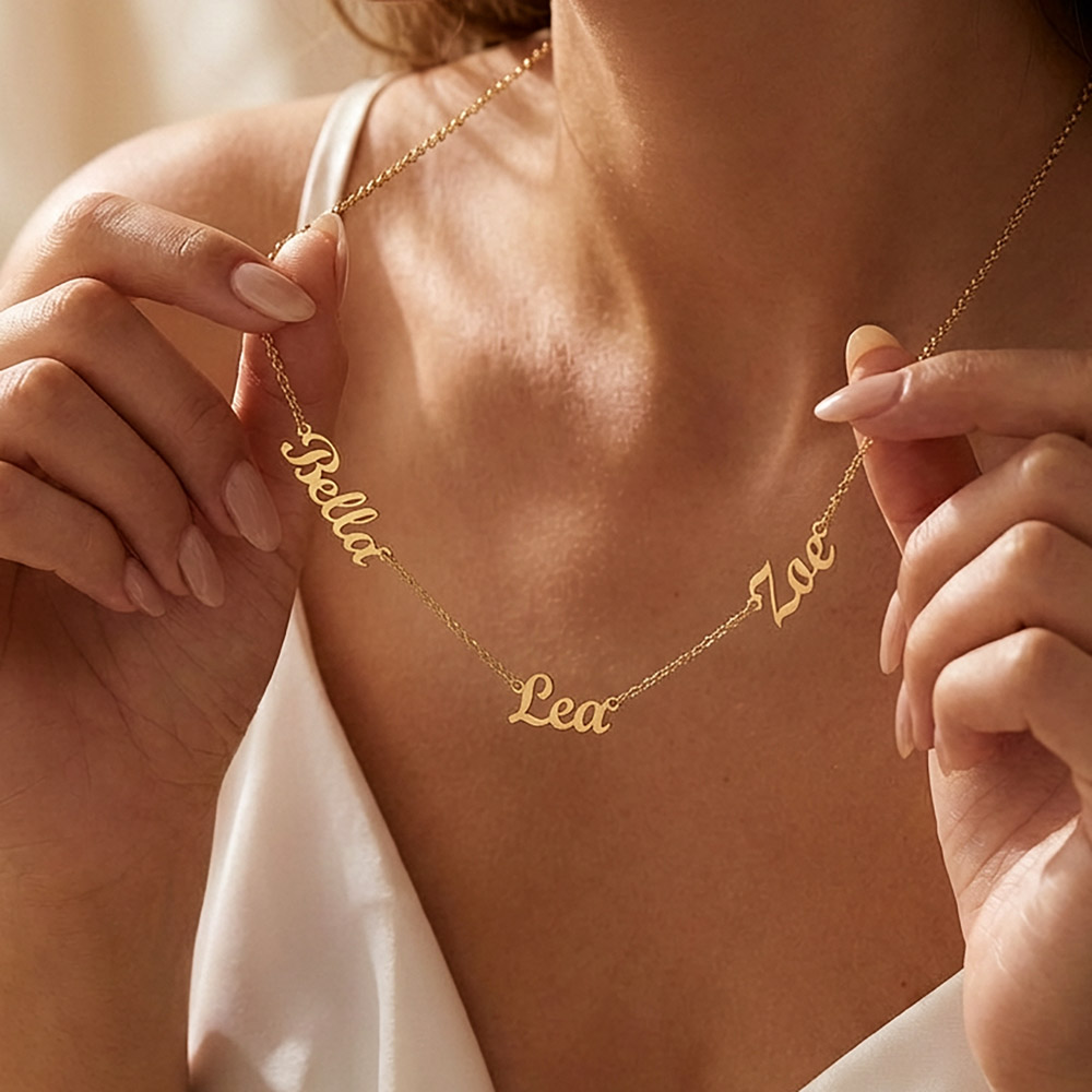 To My Wife | Love of My Life | Multiple Name Necklace
