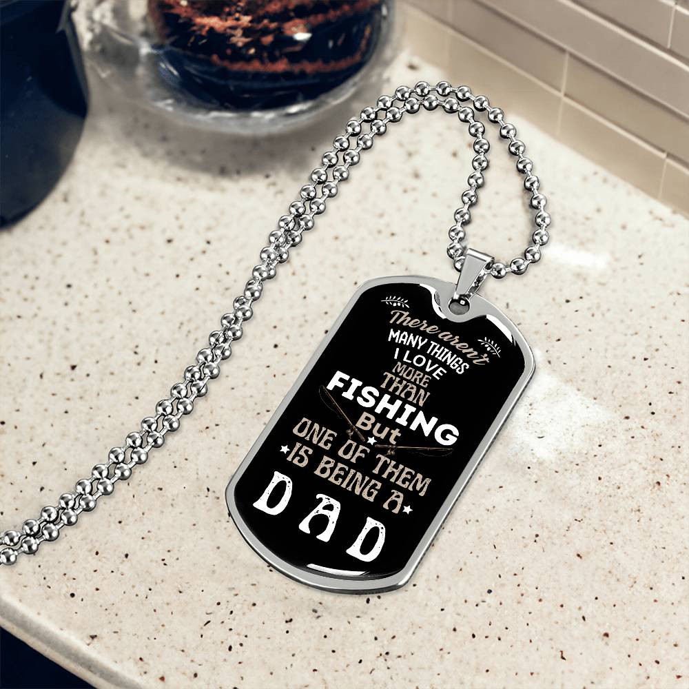 Love Being A Dad | Dog Tag Necklace