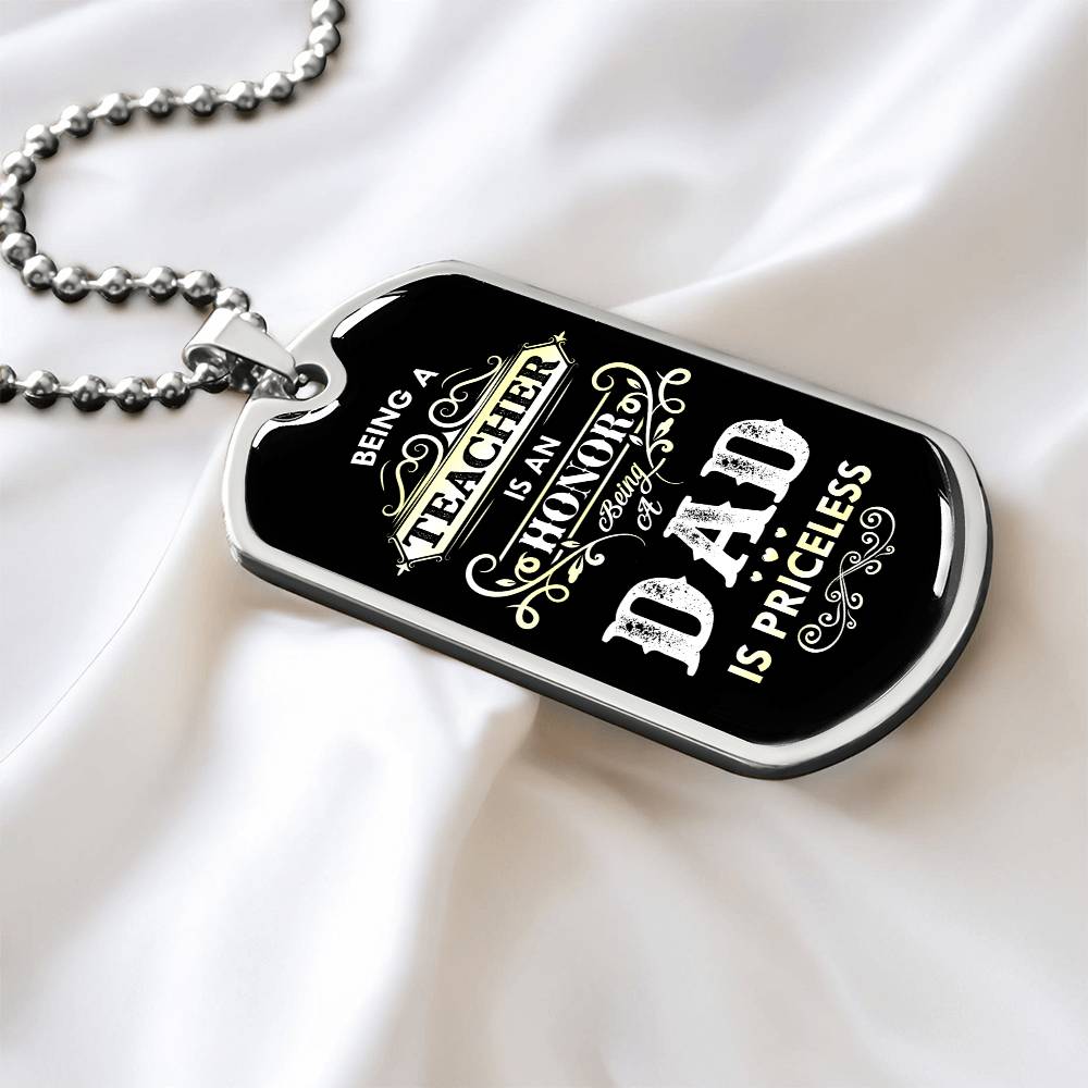 Being Dad | Priceless Dog Tag Necklace