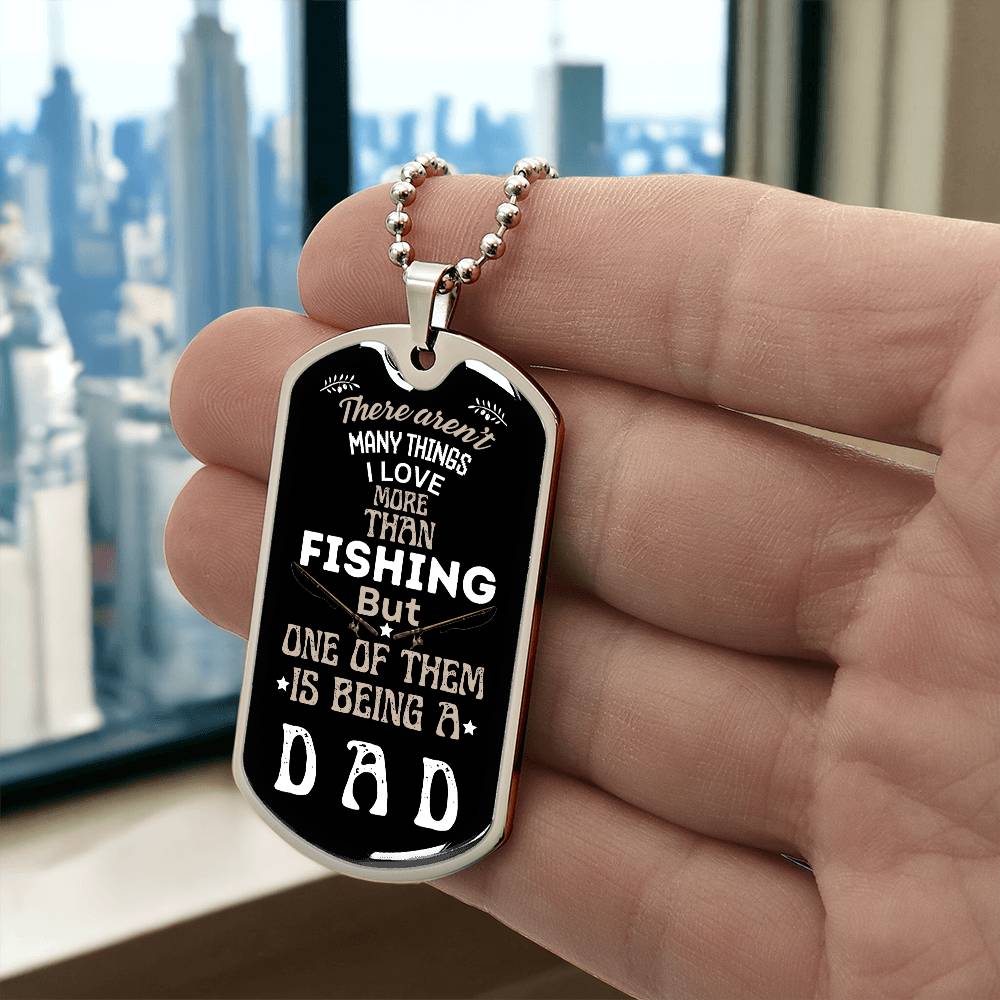 Love Being A Dad | Dog Tag Necklace