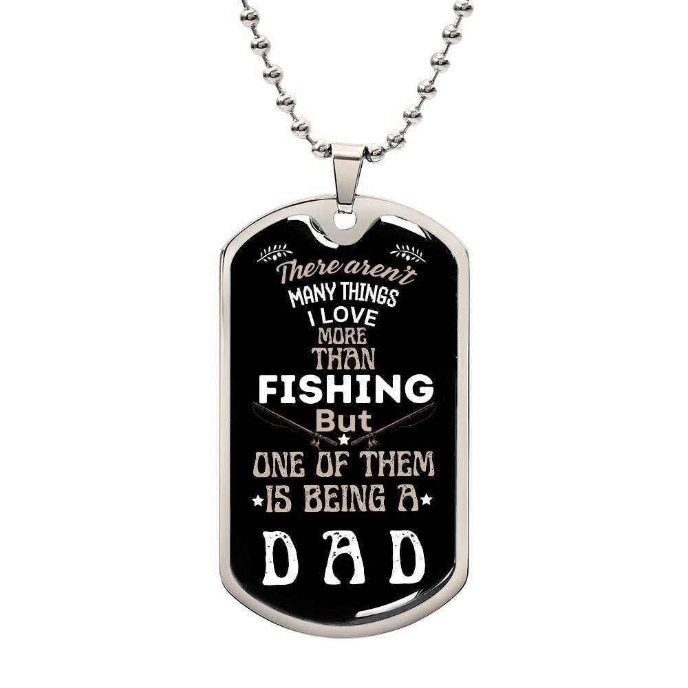Love Being A Dad | Dog Tag Necklace