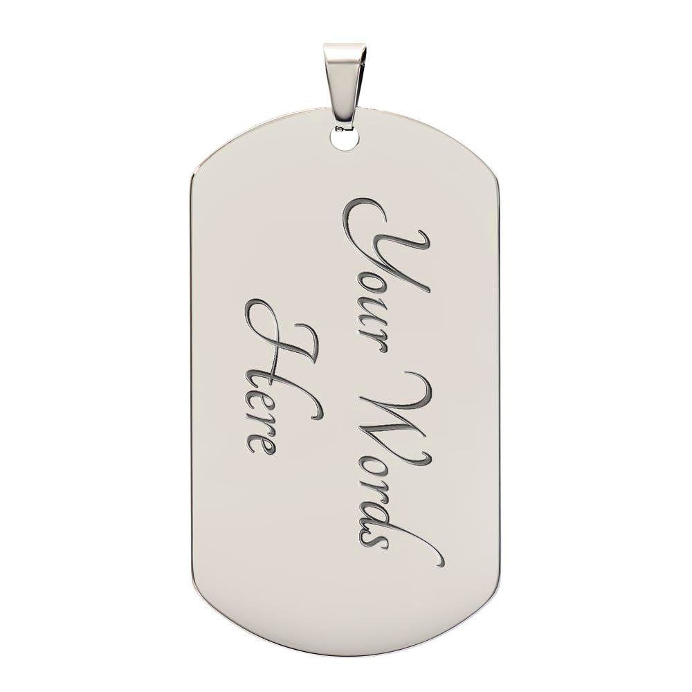 Being Dad | Priceless Dog Tag Necklace
