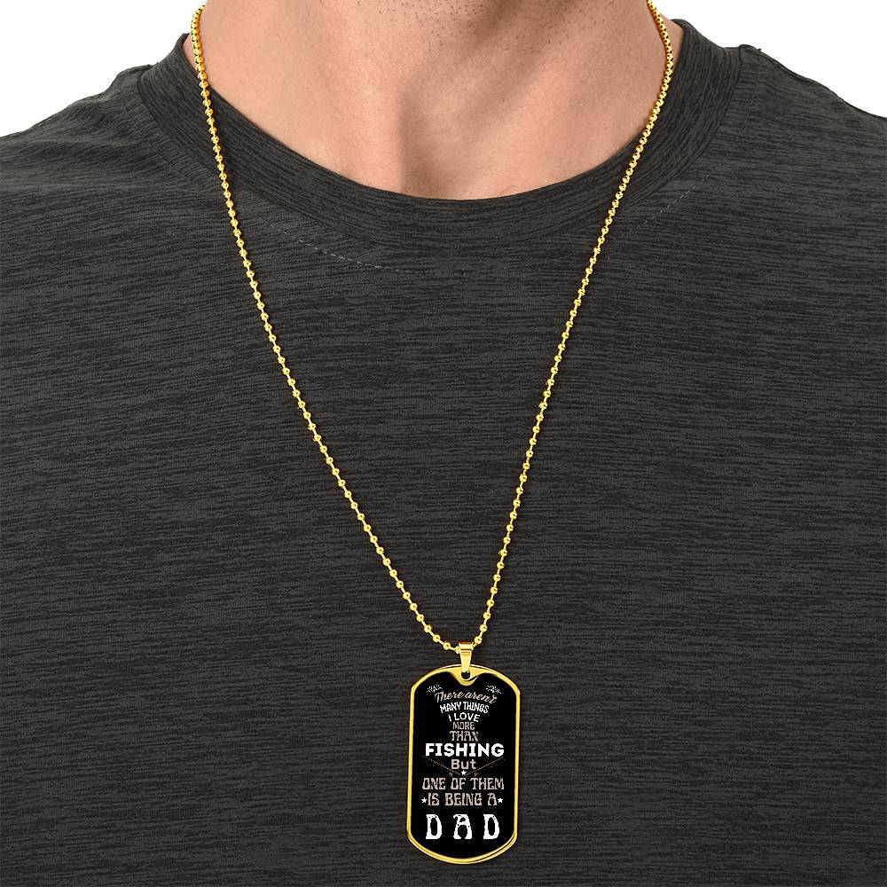 Love Being A Dad | Dog Tag Necklace