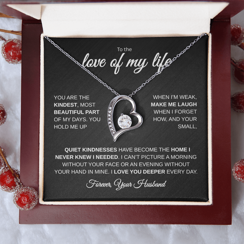 The Love of My Life | I Love You Deeper | Forever Love Necklace