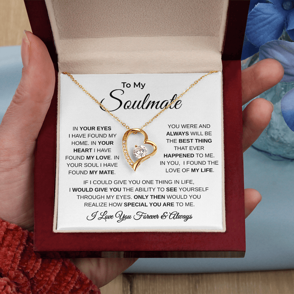 To My Soulmate | The Love Of My Life | Forever Love Necklace
