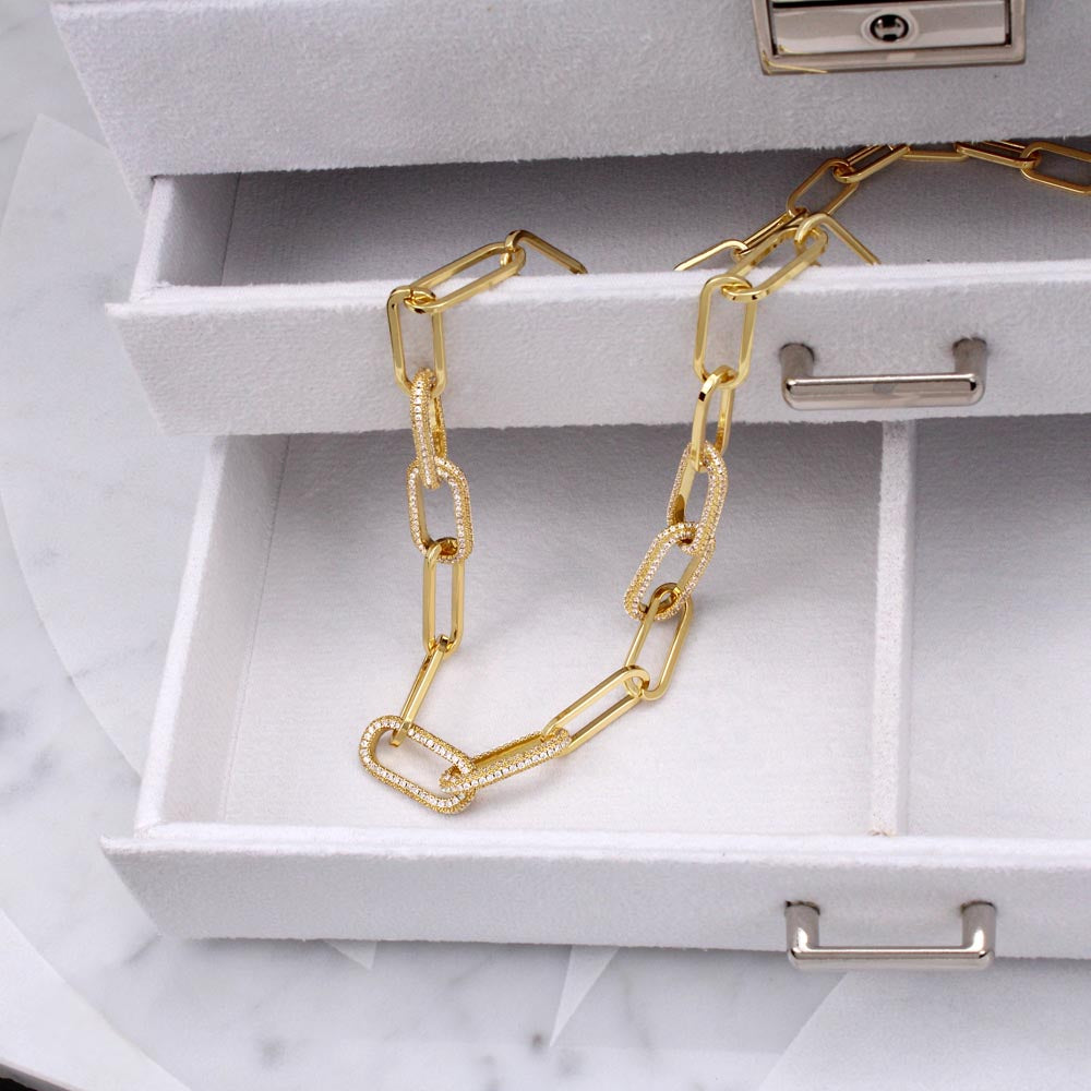 To My Soulmate | The Best Thing That Ever Happened To Me | CZ Paperclip Necklace