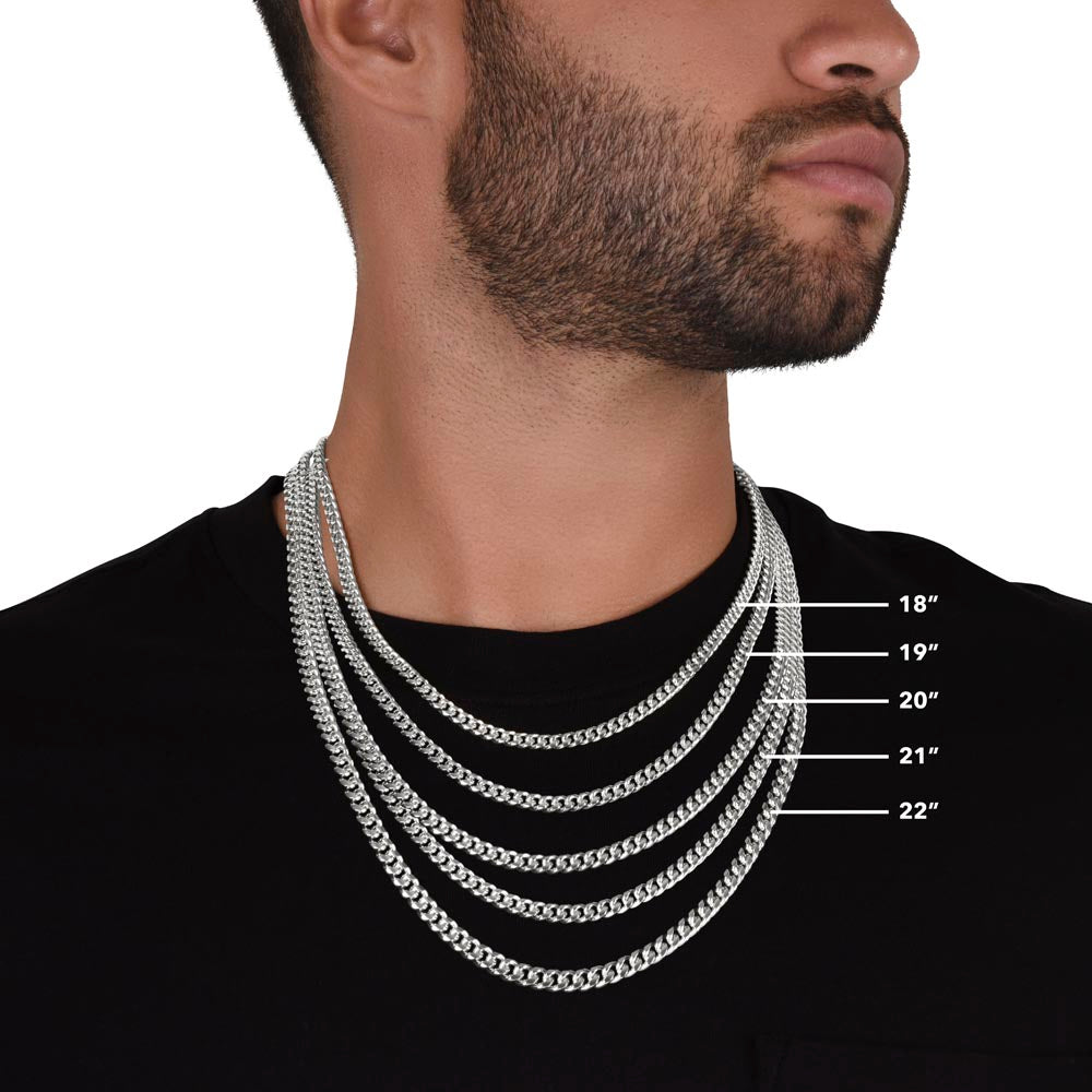 To My Son | You Make me Proud Cuban Link Chain