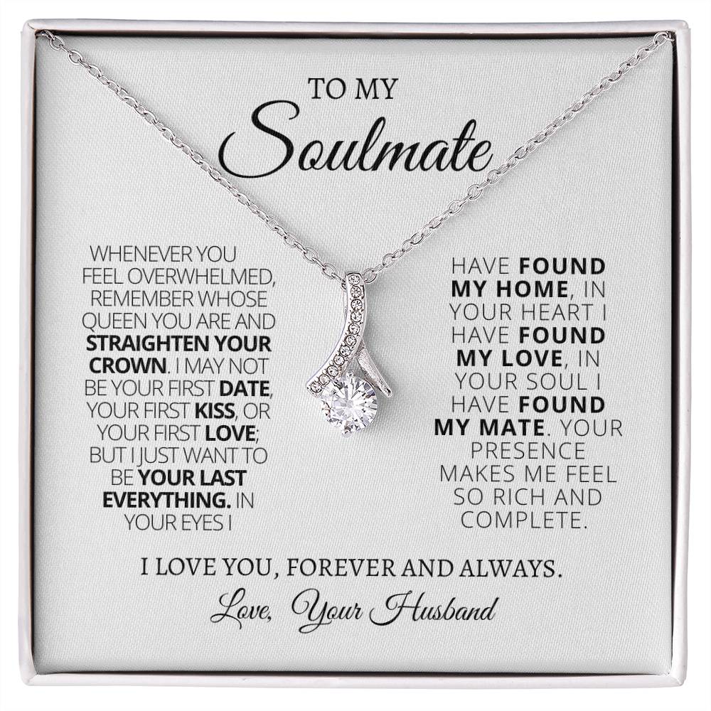 Just picture her face as she opens this stunning gift! The Alluring Beauty necklace is the perfect way to show your special someone how much you care. Featuring an elegant, petite ribbon-shaped pendant, this necklace is sure to dazzle and delight. Whether it's a birthday or anniversary, this exquisite piece of jewelry is the perfect way to make a statement and create memories that will last a lifetime. Get her a gift that she will cherish for years to come!