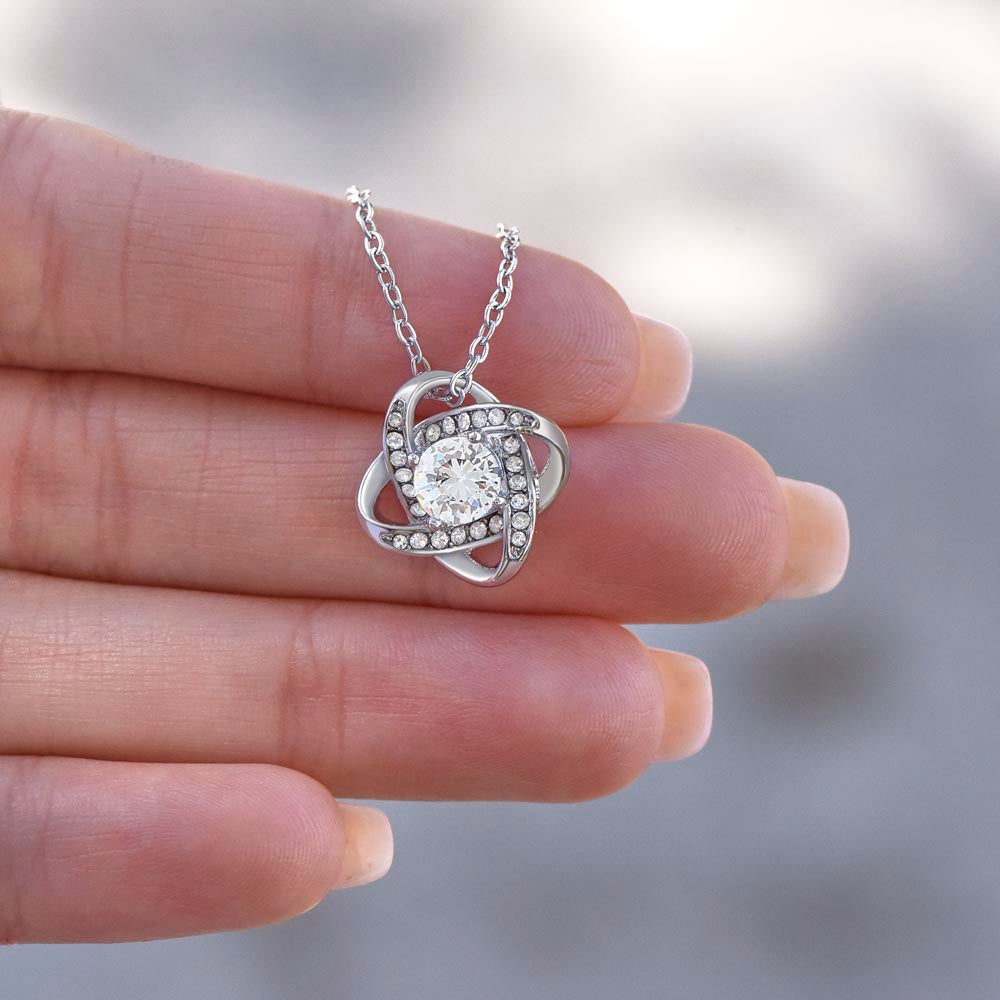 To My Soulmate | The Love Of My Life | Love Knot Necklace