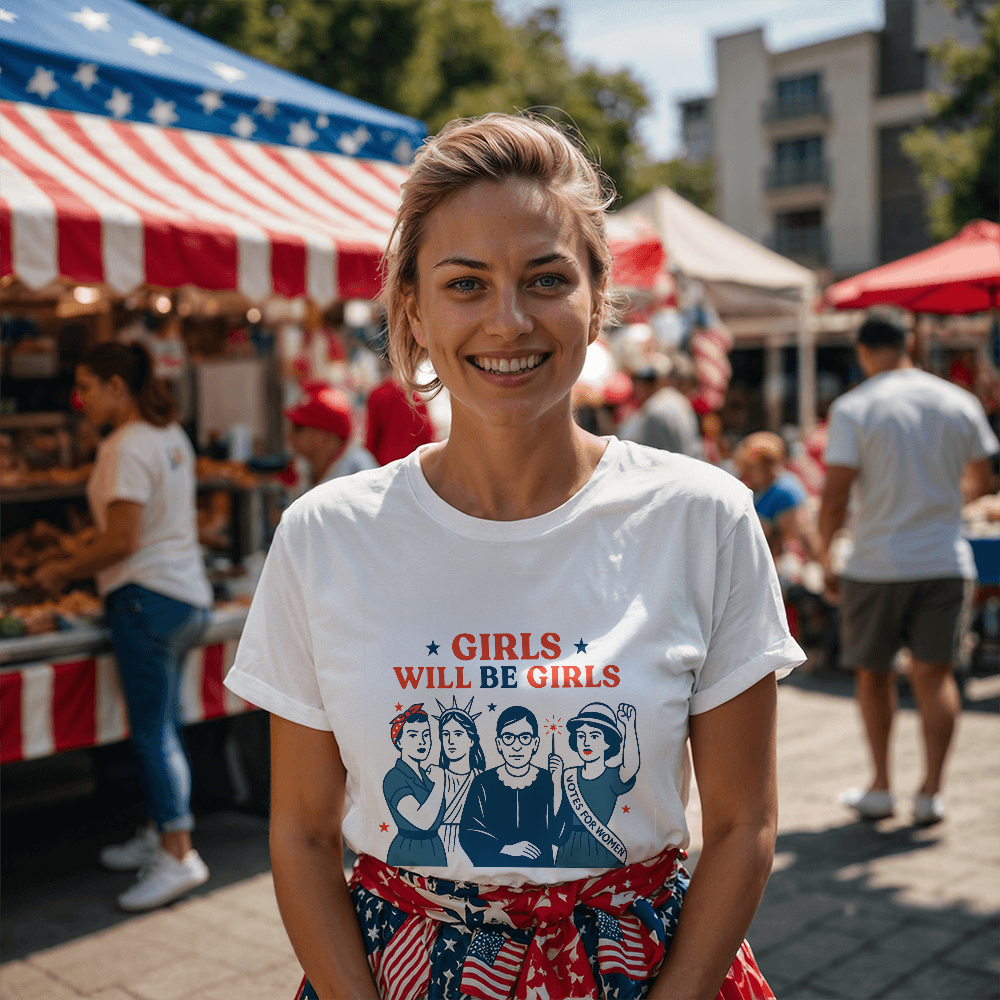 Girls Will Be Girls | 4th of July T-Shirt