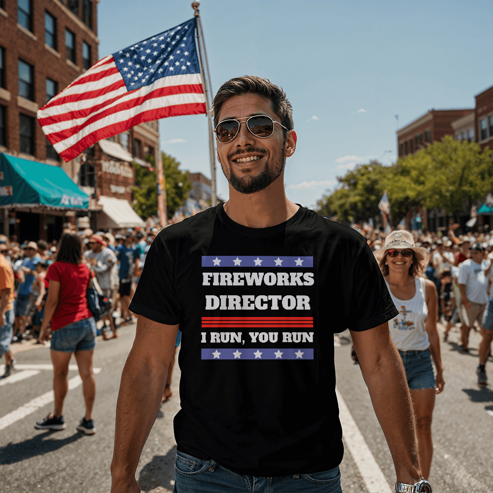Fireworks Director | 4th of July T-Shirt (BLK)