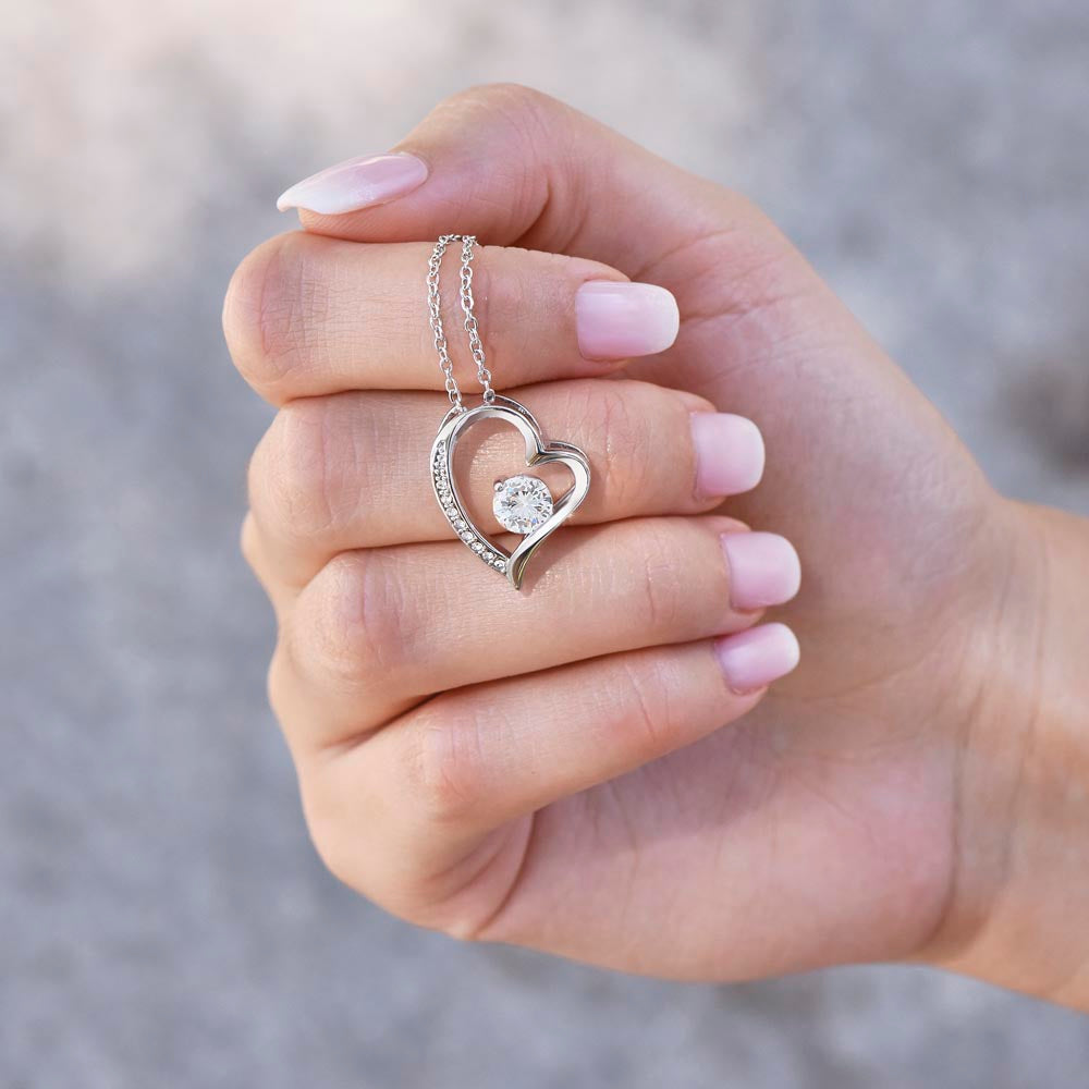To My Daughter | My Cherished Little Girl | Forever Love Necklace