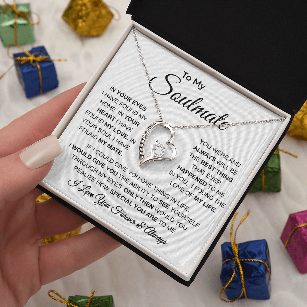 To My Soulmate | The Love Of My Life | Forever Love Necklace