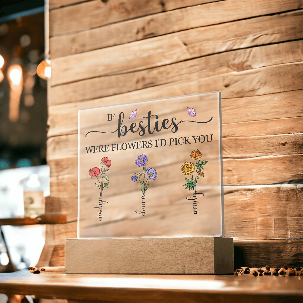 To My Besties | Acrylic Square Plaque