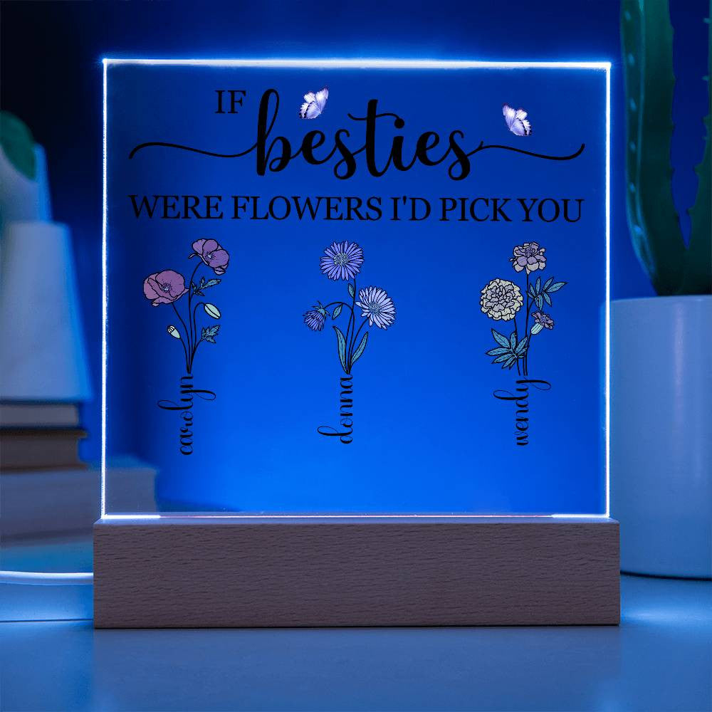 To My Besties | Acrylic Square Plaque