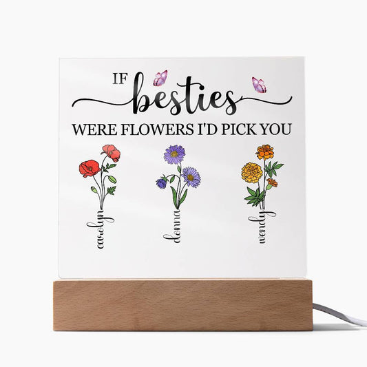 To My Besties | Acrylic Square Plaque