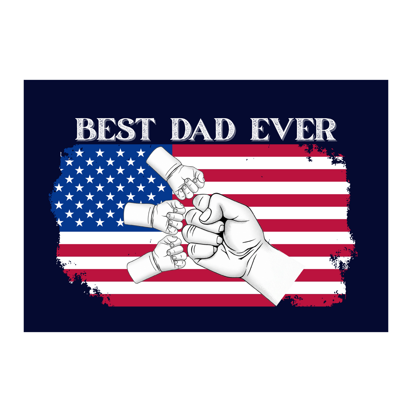Best Dad Ever |Fist Bump Canvas | Personalized Father's Day Gift