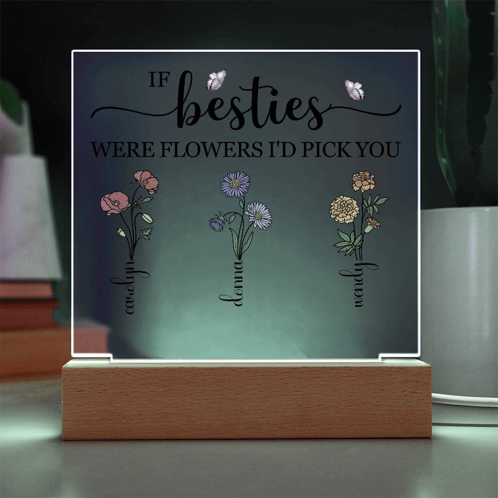 To My Besties | Acrylic Square Plaque