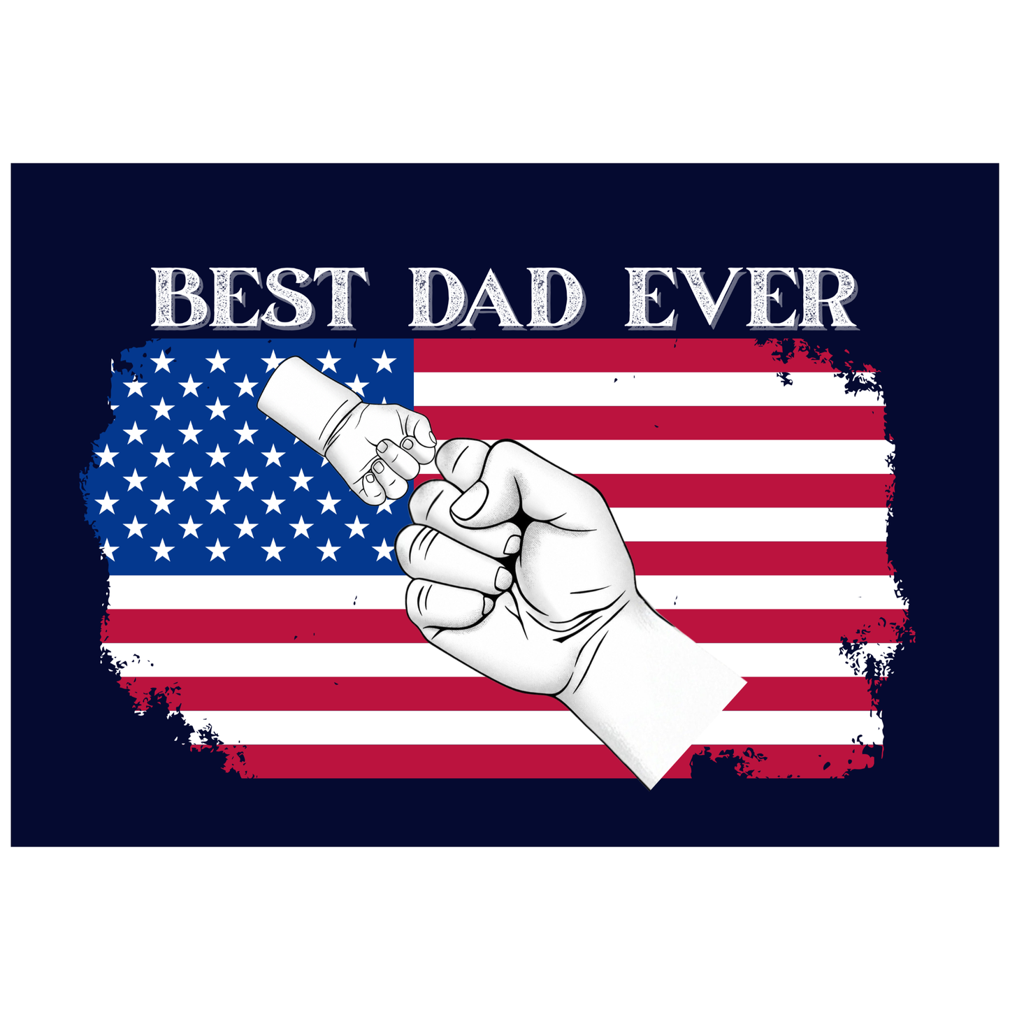 Best Dad Ever |Fist Bump Canvas | Personalized Father's Day Gift