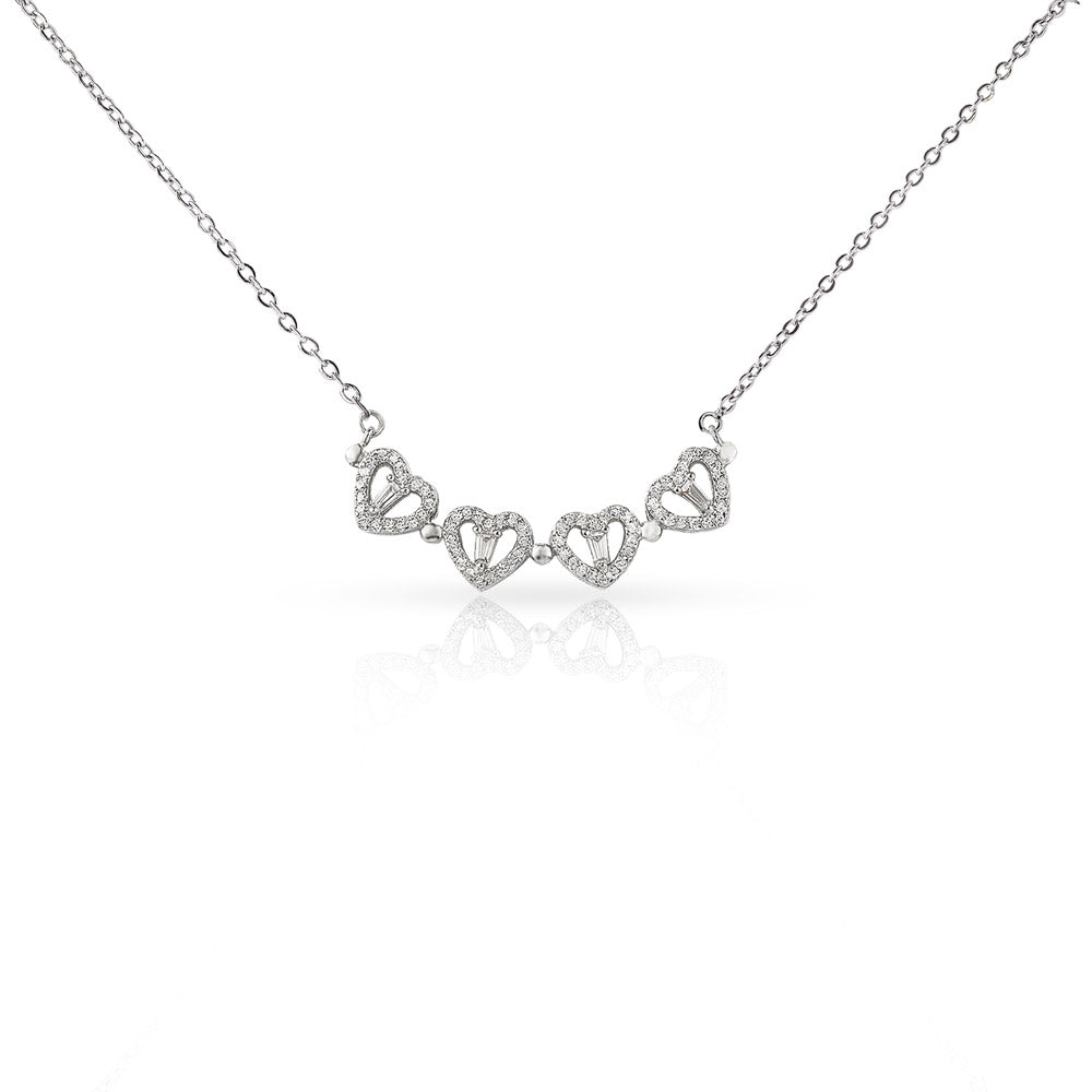 To My Wife My Queen | Magnetic Hearts Necklace
