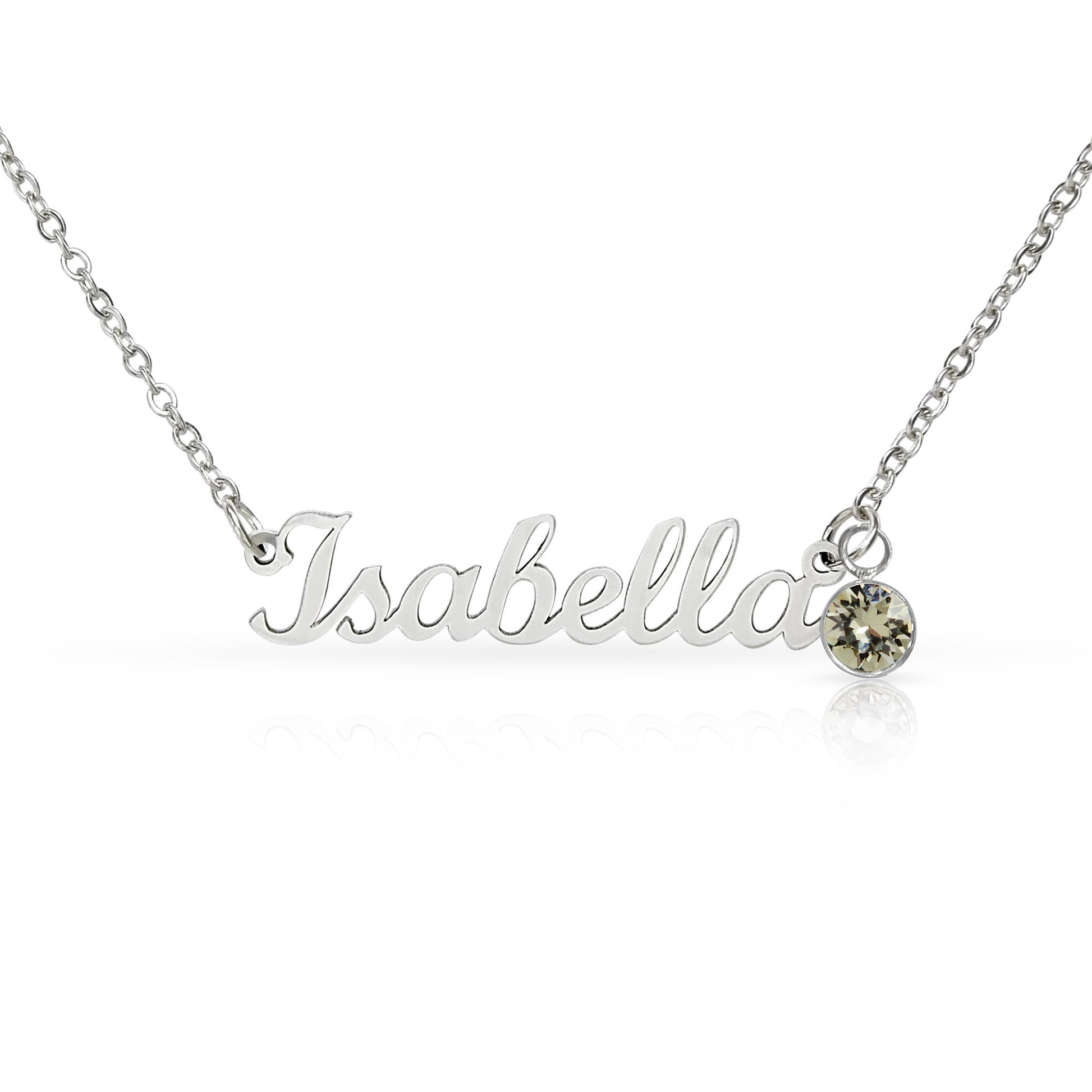 To My Daughter necklace with custom name and birthstone jewelry gift