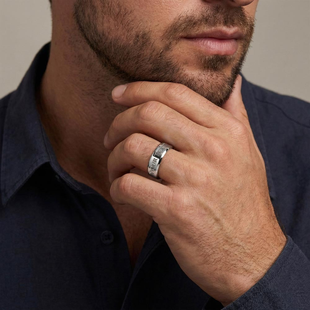 To My Man | Men's Custom Engraved Ring