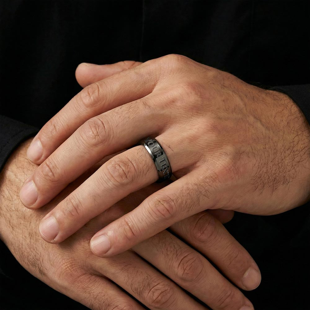 To My Man | Men's Custom Engraved Ring