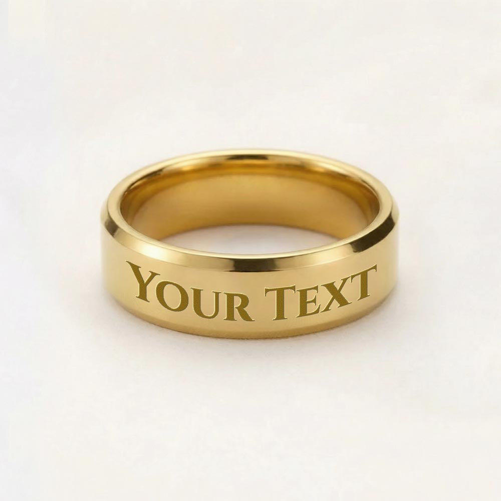 To My Man | Men's Custom Engraved Ring