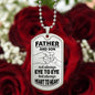 To Dad | Not always Eye To Eye | Dog Tag Necklace