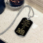 Dad | Priceless Dog Tag Necklace
