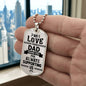 Dad | Thanks For Supporting Us | Dog Tag Necklace