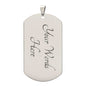 To My Son | Believe in Yourself | Dog Tag Necklace