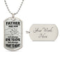 To Dad | Not always Eye To Eye | Dog Tag Necklace
