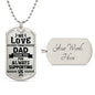 Dad | Thanks For Supporting Us | Dog Tag Necklace
