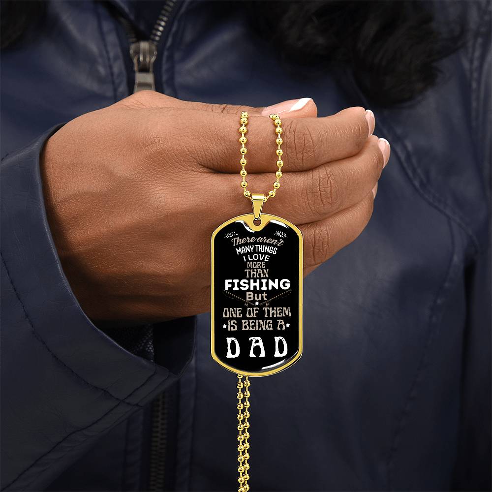 Love Being A Dad | Dog Tag Necklace