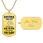 To Dad | Not always Eye To Eye | Dog Tag Necklace