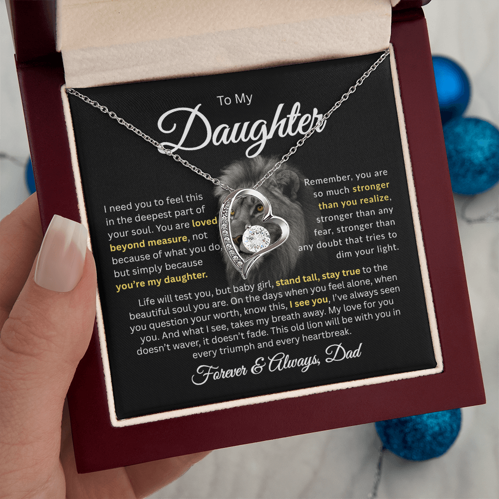 To My Daughter | Loved Beyond Measure | Forever Love Necklace