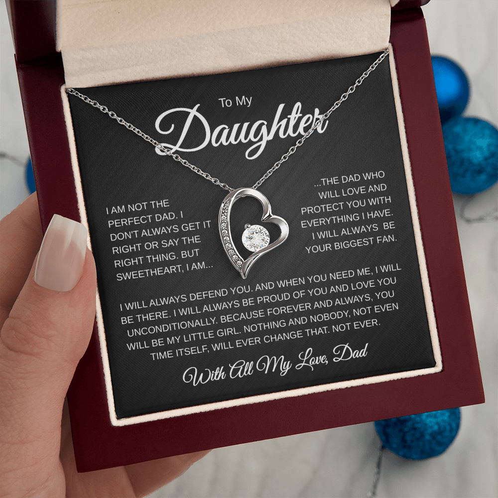 To My Daughter | Not the Perfect Dad | Forever love Necklace