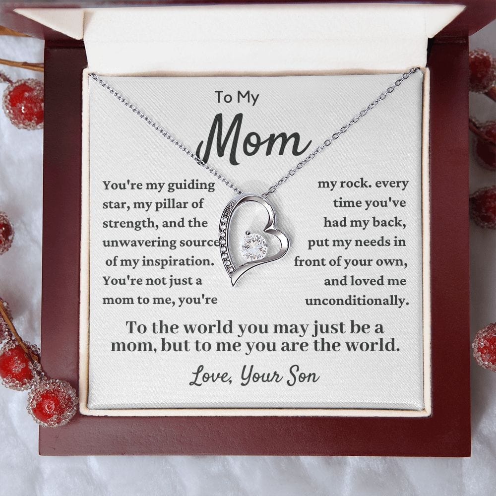 To My Mom | You Are My Rock Necklace