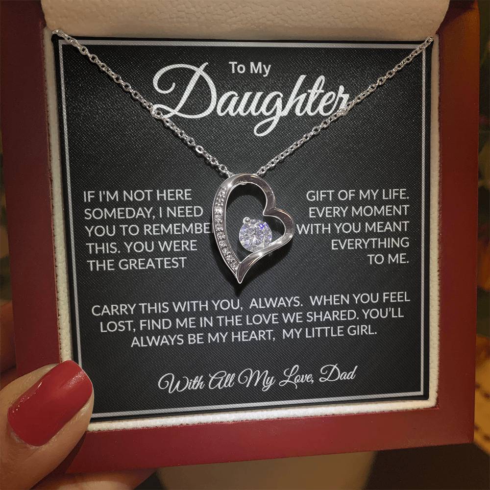 daughter necklace gift from dad for birthday or special occasion