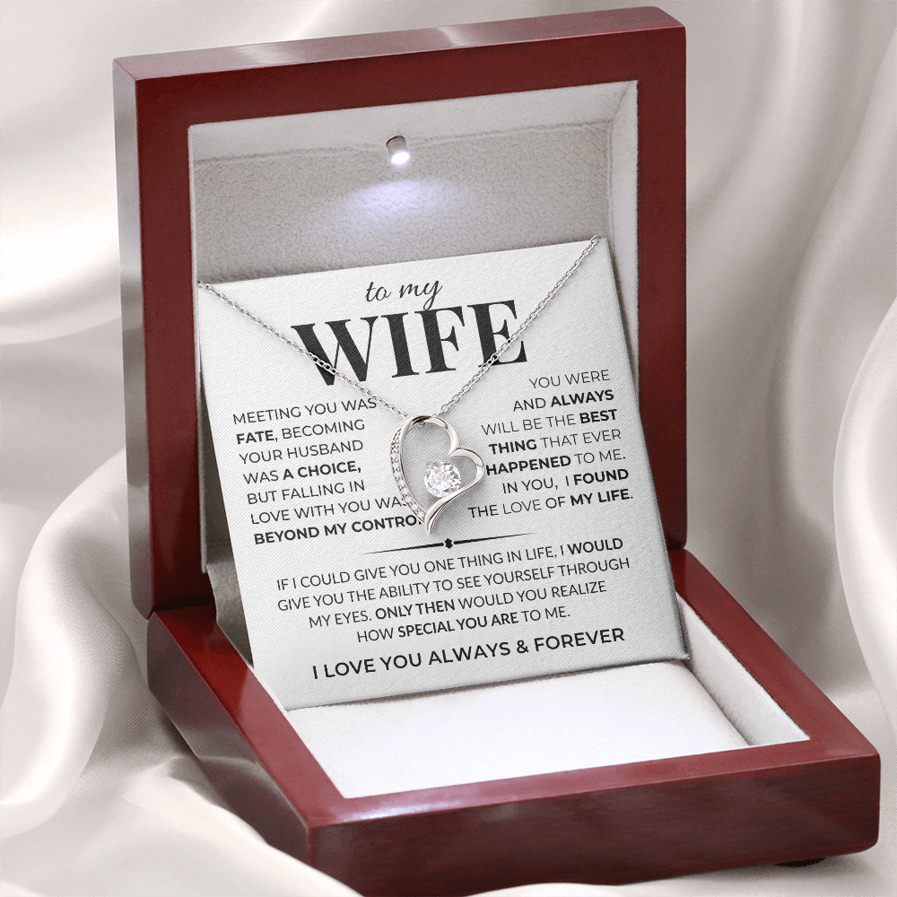 jewelry gift for wife with luxury presentation box