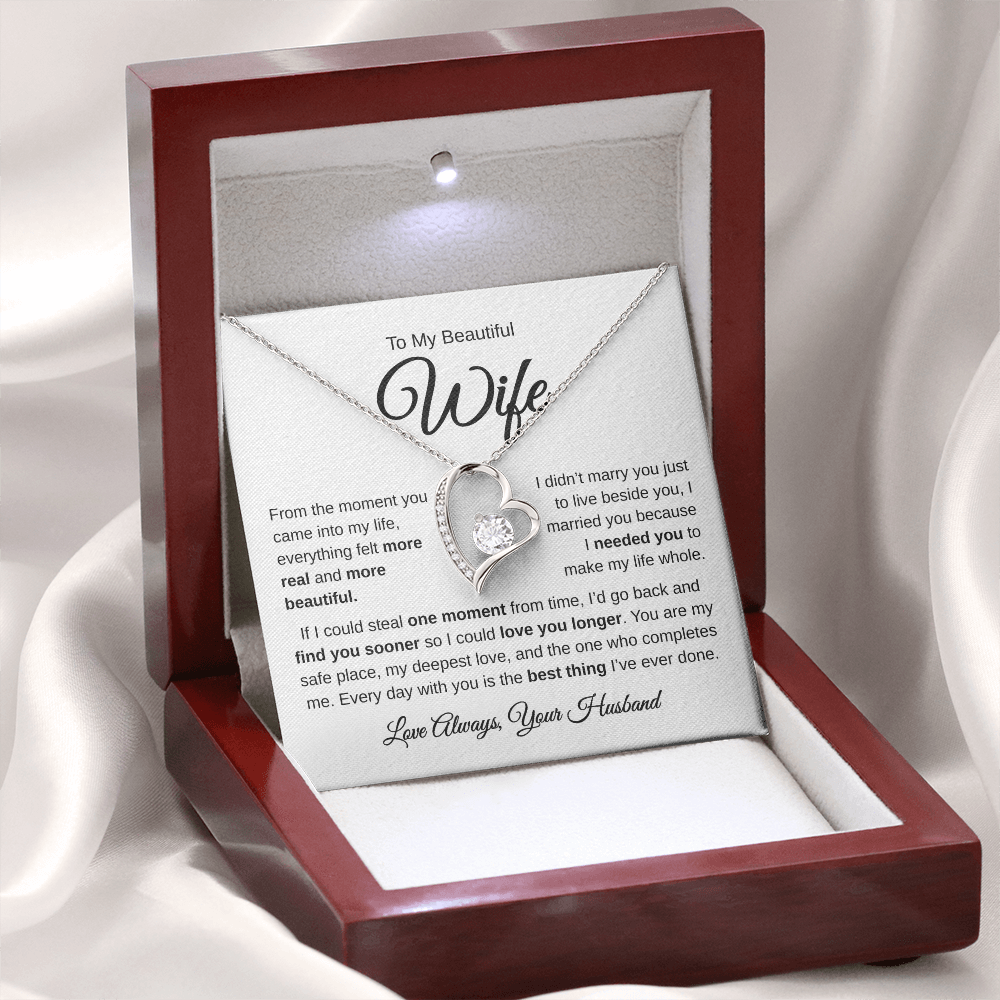 To My Beautiful Wife | Best Thing | Forever Love Necklace