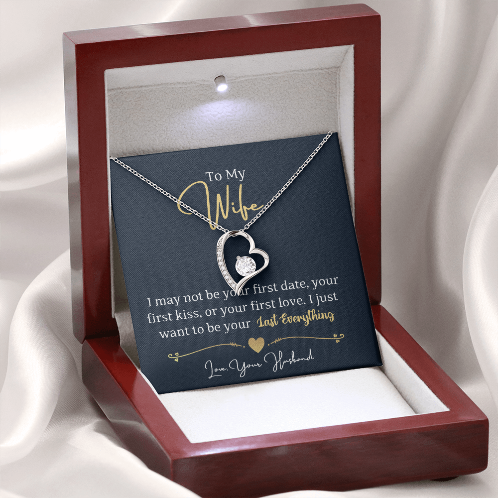 meaningful gift for wife forever love necklace presentation