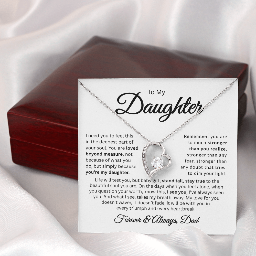 To My Daughter | Loved Beyond Measure | Forever Love Necklace