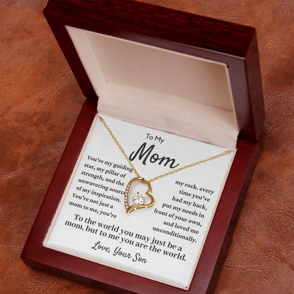 To My Mom | You Are My Rock Necklace