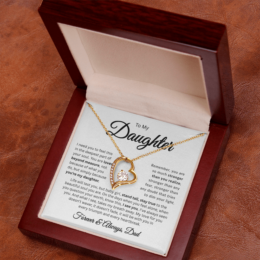 To My Daughter | Loved Beyond Measure | Forever Love Necklace